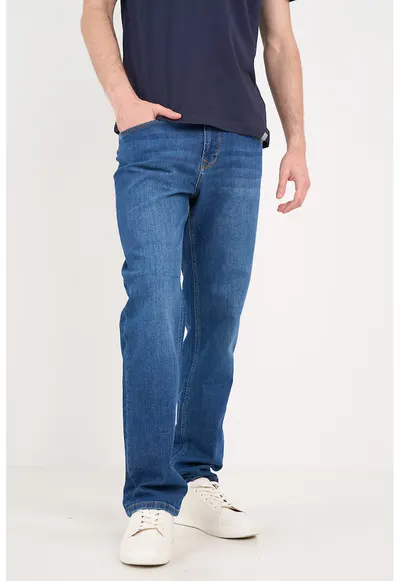 Blugi regular fit - Albastru oceanic