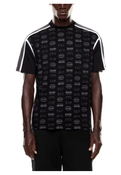 Tricou barbati TRAIN GRAPHIC SERIES M TEE SS MONOGRAM ALL OVER - Bumbac - Negru - Negru