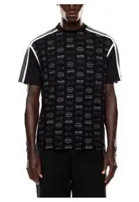 Tricou barbati TRAIN GRAPHIC SERIES M TEE SS MONOGRAM ALL OVER - Bumbac - Negru - Negru