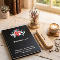 Cadou pentru Doctor Cardiolog - Agenda personalizata + set scris