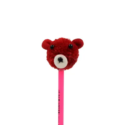 Creion figurină Baby Urs roșu 22 cm