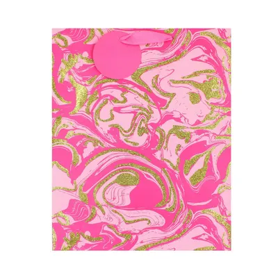 Punga Clairefontaine M Pink Marble Glitter
