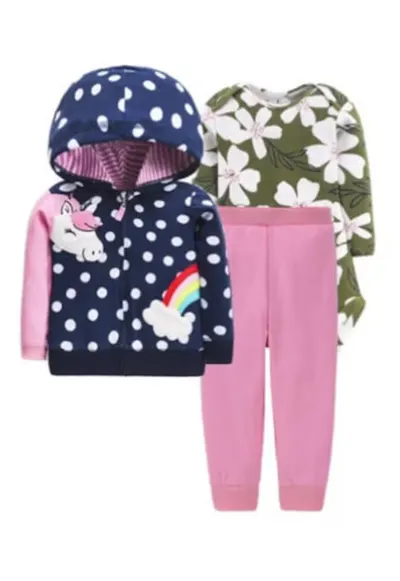 Set Compleu si Body Model Rainbow - Fete - Maneca lunga - Multicolor