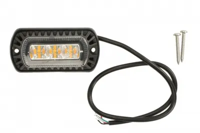 Girofar (portocaliu, 10 30V, LED, LED, 9W, 2-puncte montare, lungime cablu; 0,5m)
