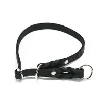 Zgarda corectie cu opritor din piele fara cusaturi - 60 cm