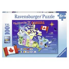 Puzzle harta canadei 100 piese