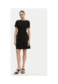 Rochie model DD4J1E45 - neagra - 96% poliester -