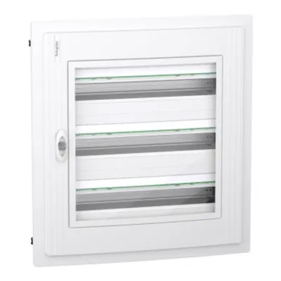 PrismaSet XS, Cofret cu montaj ingropat, 3x24 Module, material plastic, usa transparenta, cu 1 bloc terminal