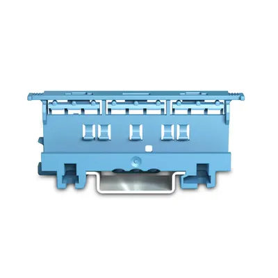 Suport sina Din pentru cleme Wago seria - 4 mm²; for DIN-35 rail mounting/screw mounting; blue