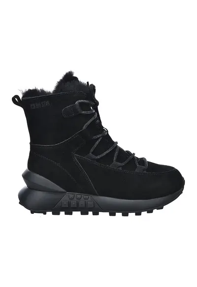 Ghete de piele intoarsa - Negru
