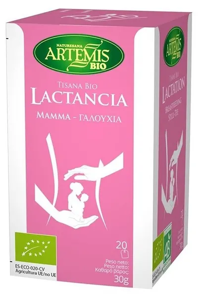 Ceai bio lactogen pe bază de plante pentru mame care alăptează, 20 pliculețe filtrante, Artemis Bio