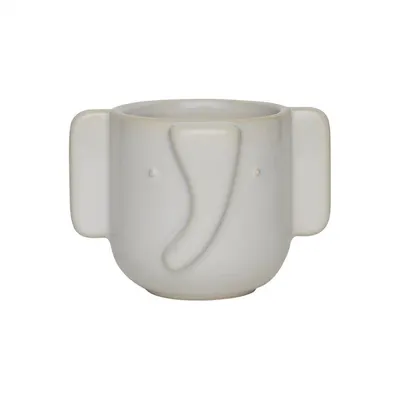 Ghiveci decorativ din gresie handmade ø 9 cm Elephant – OYOY Mini
