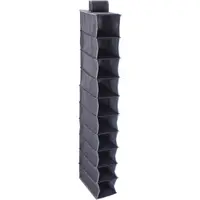 Organizator suspendat, cu 10 compartimente, 30x15x120 cm, textil rezistent, gri