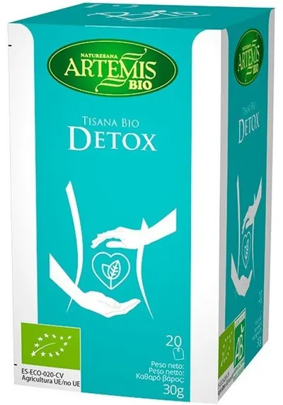 Ceai bio din plante pentru detoxifiere, 20 pliculețe filtrante, Artemis Bio