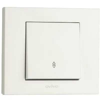 Intrerupator Cap Scara ST Grano Ovivo OV00006, 16A, 250V, IP20, natural alb