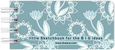 Caiet de schițe spiralat Drasca - Little Sketchbook For The Big Ideas, 60 foi