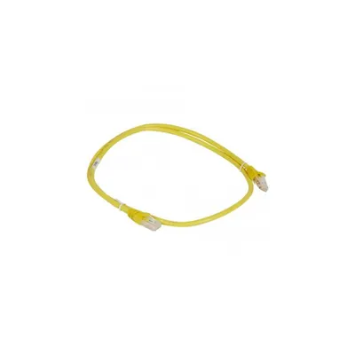 Patch cord category 6 A - U/UTP unscreened - PVC - lungime 1 m - yellow