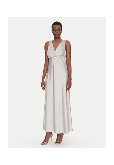 Rochie de seara de dama argintiu -