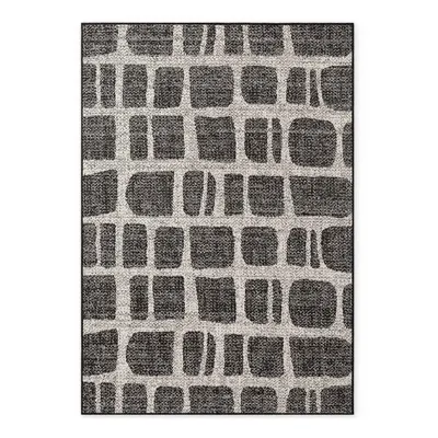 Covor pentru exterior și interior negru/crem 160x230 cm Haringey Ruskin – Ted Baker