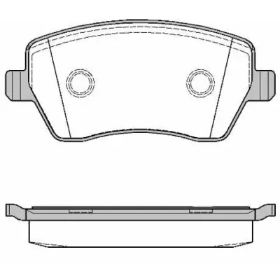 Set placute frana, frana disc REMSA 0987.00