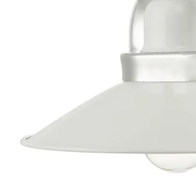 Aplica Liden Wall Light White and Polished Chrome