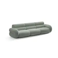 Canapea albastră cu tapițerie din chenille 305 cm Neo – Micadoni