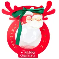 Cutie Crăciun rotundă cu glob transparent (set 25 buc)