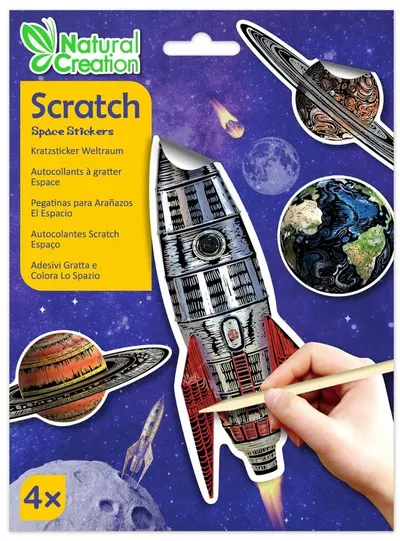 Stickere scratch Avenir Scratch - Cosmos, 4 buc