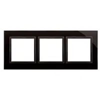 Rama tripla de sticla IP20/IP44(a se folosi cu DUN1 pentru IP44), lava stinsa