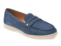 Mocasini GEOX albastri, D650ZB, din piele intoarsa