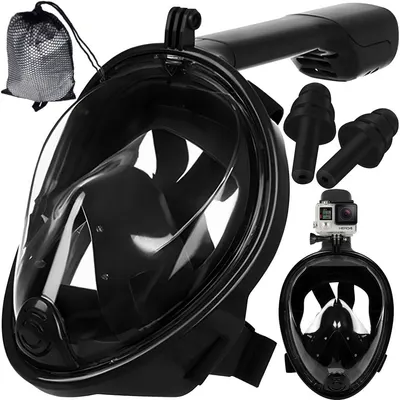 Mască de scufundare pentru snorkeling pe față L/XL