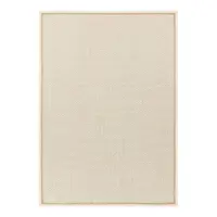 Covor crem reversibil, țesut manual din amestesc de lână 80x160 cm Korra Double Loop – Asiatic Carpets