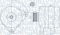 Alternator (14v, 150a) Potrivit Volvo C30, C70 Ii, S40 Ii, V50; Ford C-Max, Fiesta V, Focus C-Max, Focus Ii, Fusion, Kuga I; Mazda 3 1.6-2.0d 10.03-05.13