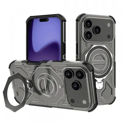 Husa pentru Apple iPhone 17 Pro, Techsuit, Carbon Shield Pro, Fumurie