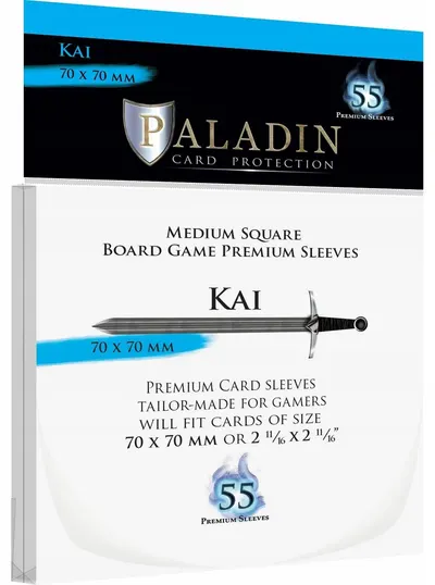 Protecții pentru carduri Paladin Card Protection - Kai, Medium Square, 70 x 70 mm (55 buc)
