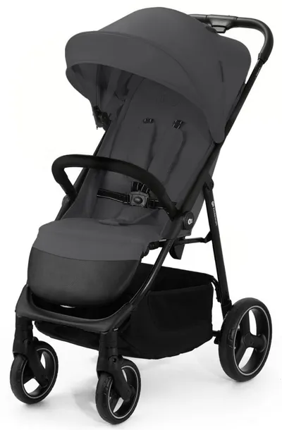 Cărucior de vară pentru bebeluși KinderKraft - Trig 3, Granite Grey