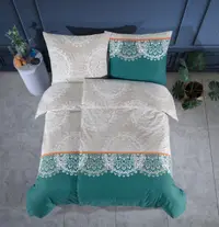 Set de lenjerie de pat Rakla - Alice, 3 piese, pentru un pat de persoană, 100% bumbac ranforce