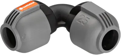 Conector pentru furtun Gardena - Cuplare rapidă Femeie cuplare rapidă Femeie, unghiular, ⌀25 mm