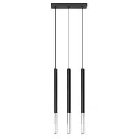Lampa suspendata MOZAICA 3L negru/crom
