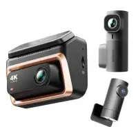 Camera Auto Fata Spate Auxiliara DDPAI Z60 Pro 3-CH, 4K, Wi-Fi, GPS, Afisaj 3inch, F1.75, FOV 138 grade (Negru/Auriu)