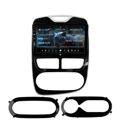 Navigatie Renault Clio IV (2012-2016), Android, P-Octacore 2GB RAM + 32GB ROM, 9 Inch - AD-BGP9002+AD-BGRKIT369-1216