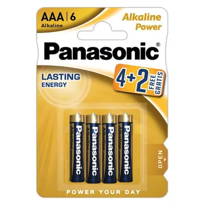 Baterii AAA R3, blister 4 + 2 Buc. Panasonic Bronze