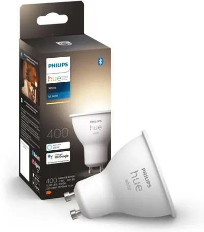 Bec inteligent Philips - Hue White, 5.2W, GU10, dimmer