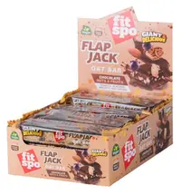Flapjack, ciocolată cu nuci și fructe, 12 x 90 g, FitSpo