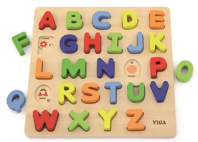 Puzzle educațional Viga - scrisori în limba engleză