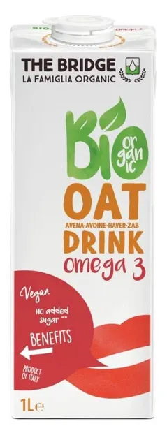 The Bridge Băutură bio de ovăz Omega 3, 1 L