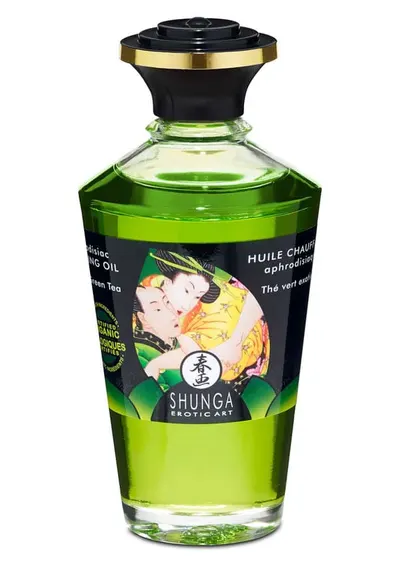 Ulei afrodiziac, Shunga, Exotic Green Tea, 100 ml
