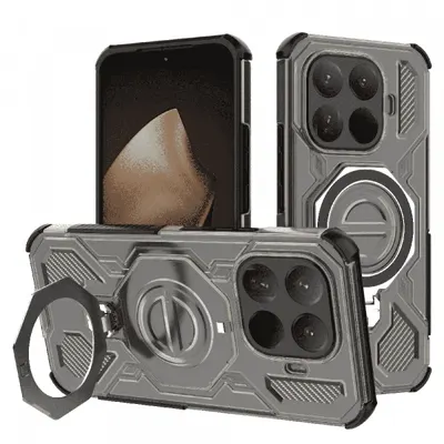 Husa pentru Xiaomi 15T Pro, Techsuit, Carbon Shield Pro, Fumurie
