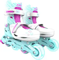Role pentru copii 2 în 1 Yvolution - Neon Combo Skates, mărimea 30-33, albastru-verde și roz