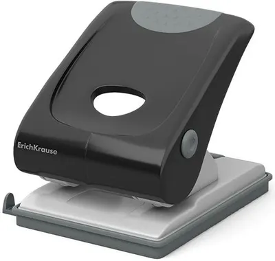 Perforator Erich Krause Elegance - pentru 40 de coli, negru
